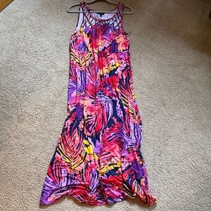 Vibrant Multicolor Maxi Dress